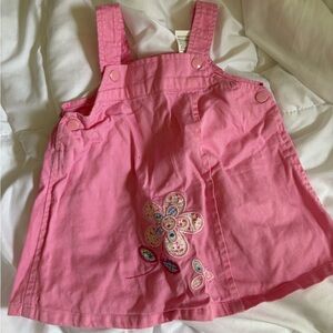 Vintage pink Embroidered Baby Dress